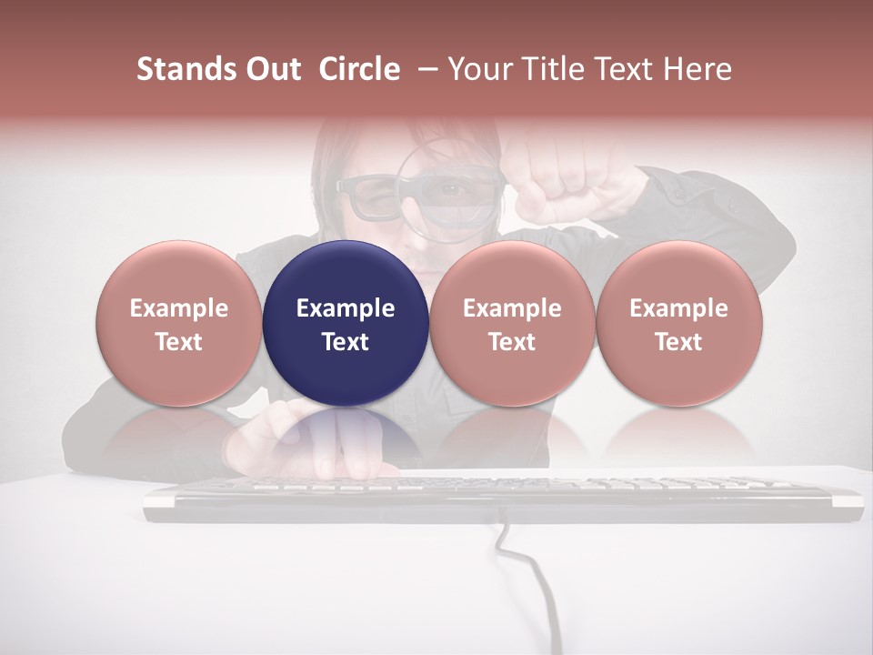 Job Magnifier Obsessive PowerPoint Template
