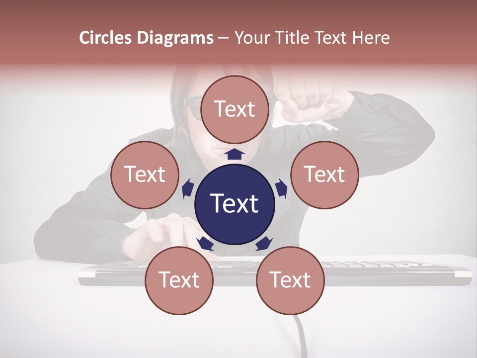 Job Magnifier Obsessive PowerPoint Template