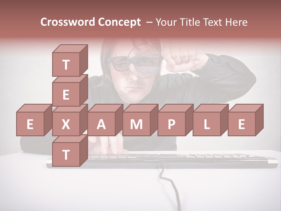 Job Magnifier Obsessive PowerPoint Template