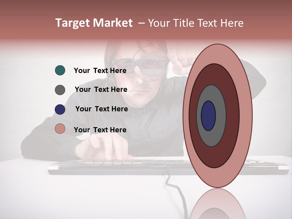 Job Magnifier Obsessive PowerPoint Template