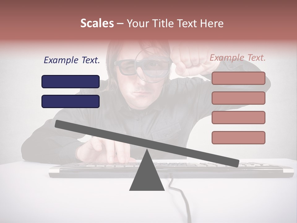 Job Magnifier Obsessive PowerPoint Template