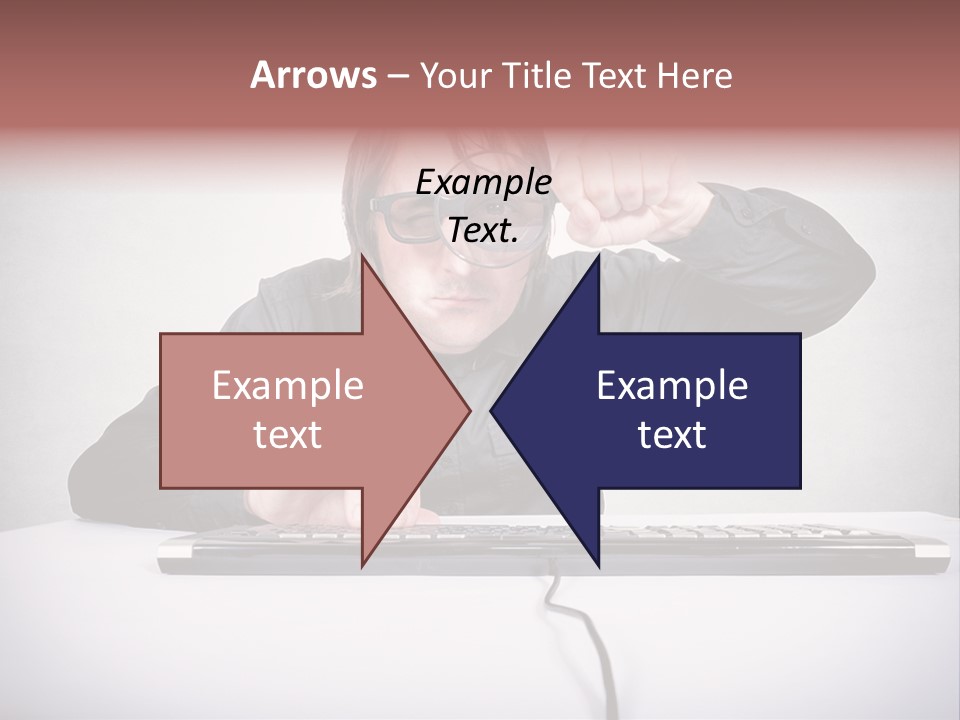 Job Magnifier Obsessive PowerPoint Template