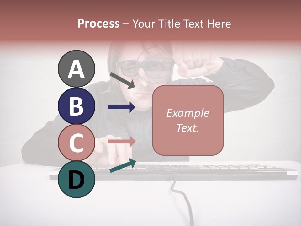 Job Magnifier Obsessive PowerPoint Template
