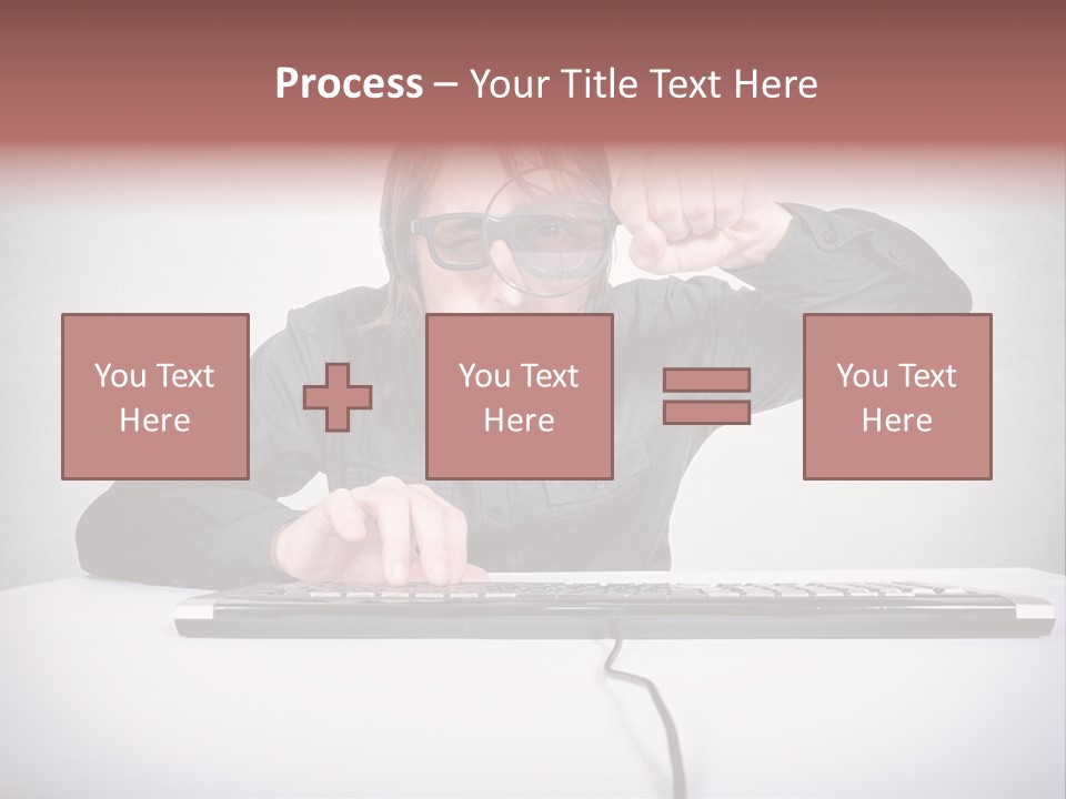Job Magnifier Obsessive PowerPoint Template
