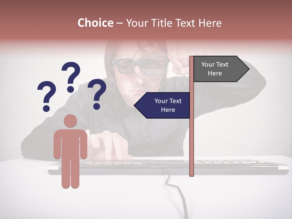 Job Magnifier Obsessive PowerPoint Template