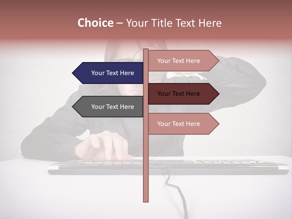 Job Magnifier Obsessive PowerPoint Template