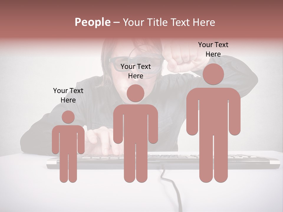 Job Magnifier Obsessive PowerPoint Template