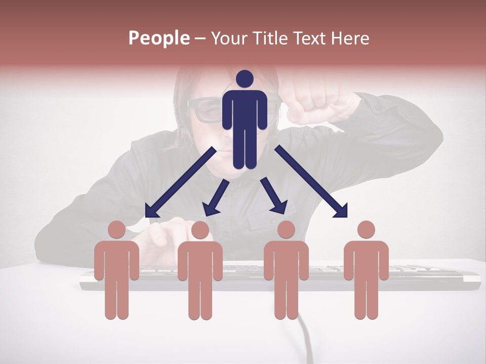 Job Magnifier Obsessive PowerPoint Template