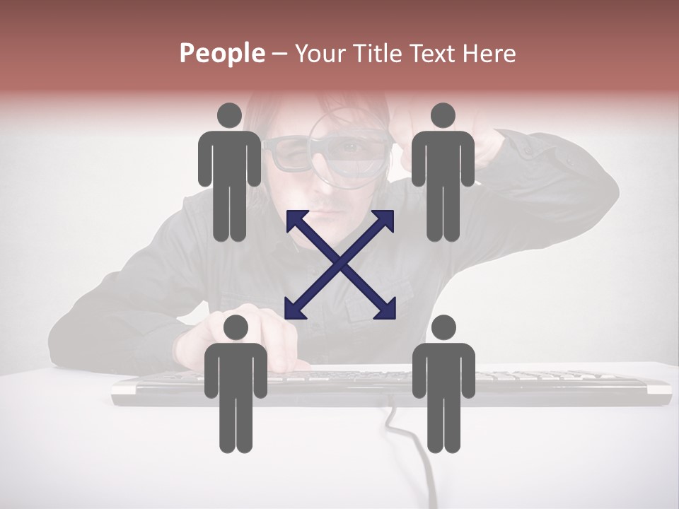 Job Magnifier Obsessive PowerPoint Template