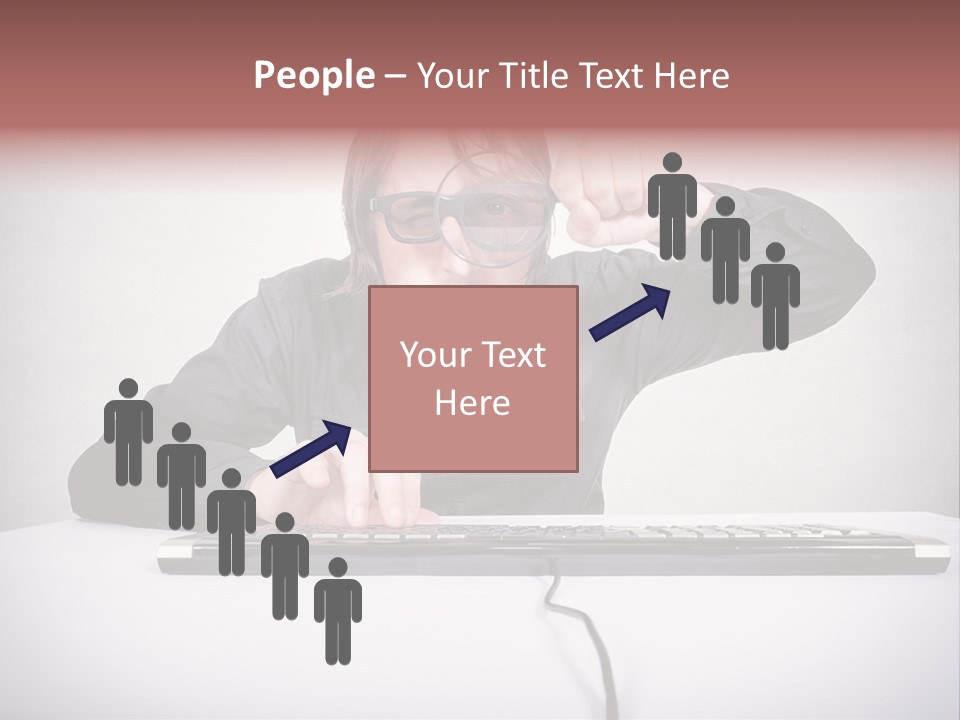 Job Magnifier Obsessive PowerPoint Template