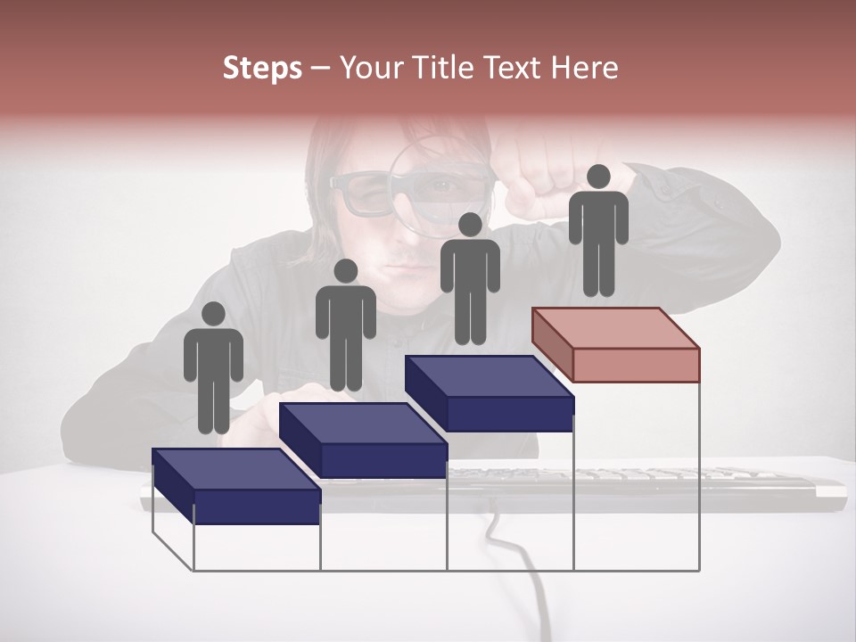 Job Magnifier Obsessive PowerPoint Template