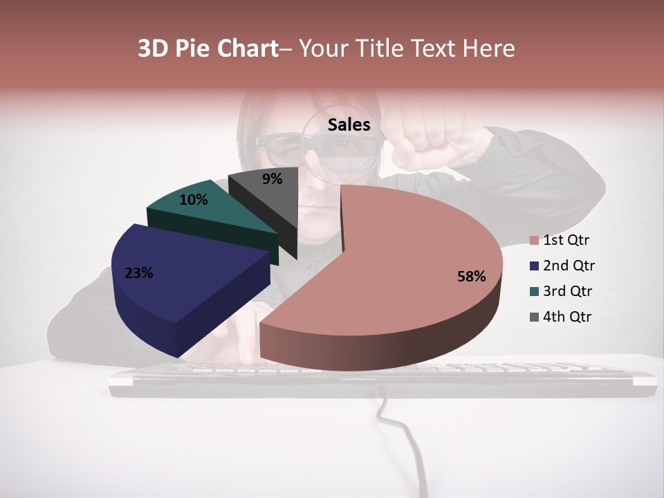 Job Magnifier Obsessive PowerPoint Template