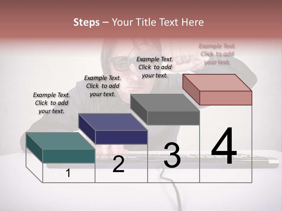 Job Magnifier Obsessive PowerPoint Template
