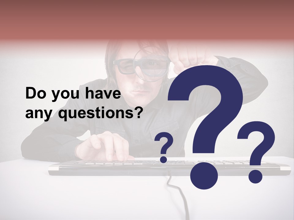 Job Magnifier Obsessive PowerPoint Template