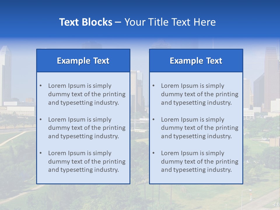 Austin Buildings Recreation PowerPoint Template