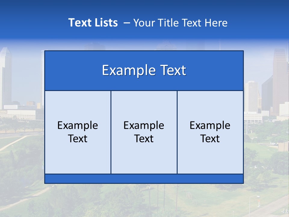 Austin Buildings Recreation PowerPoint Template