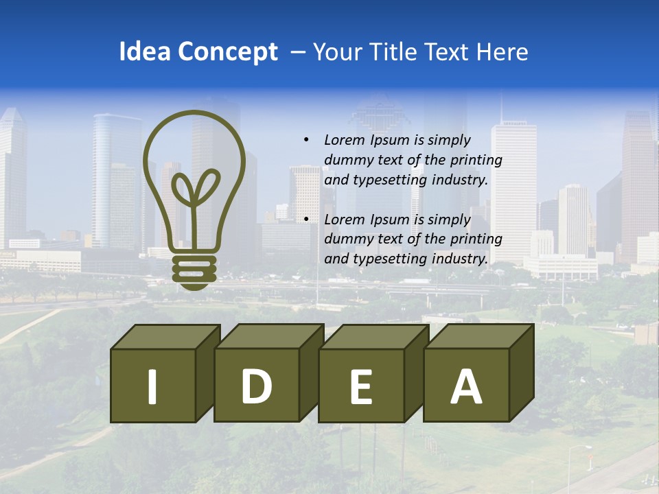 Austin Buildings Recreation PowerPoint Template