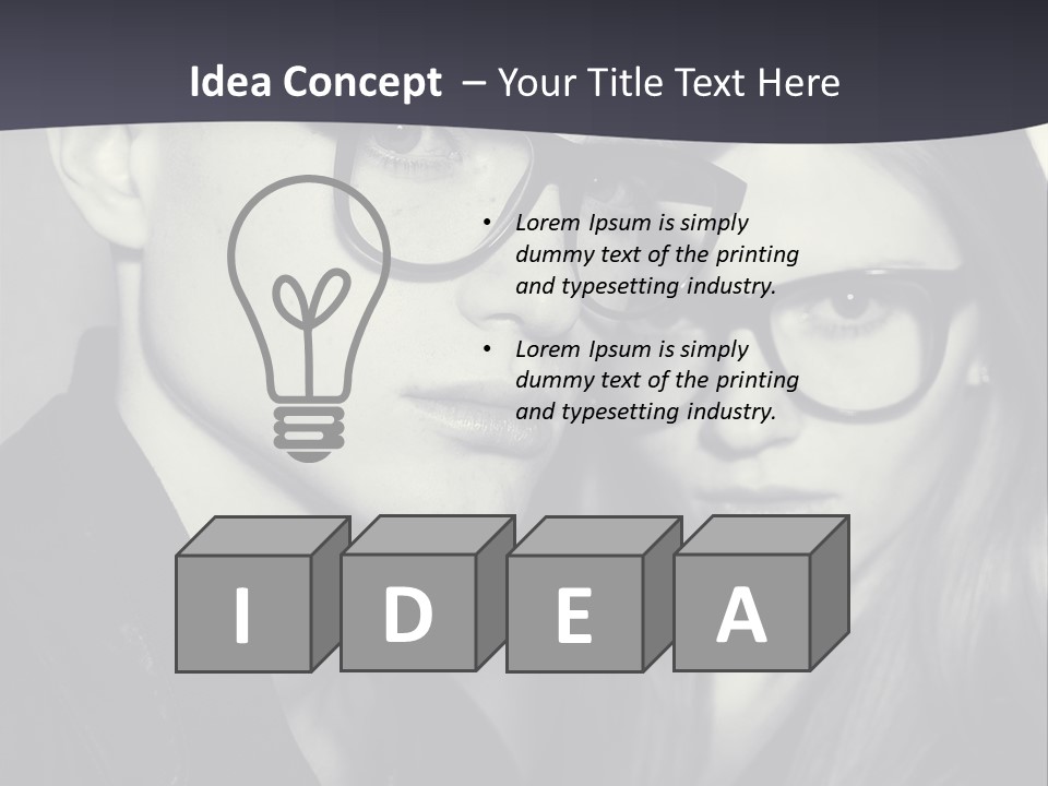 Wear Black Brother PowerPoint Template