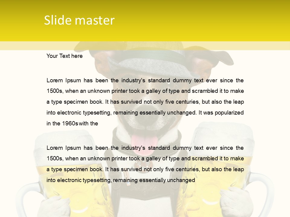 Dirndl Cheers Octoberfest PowerPoint Template