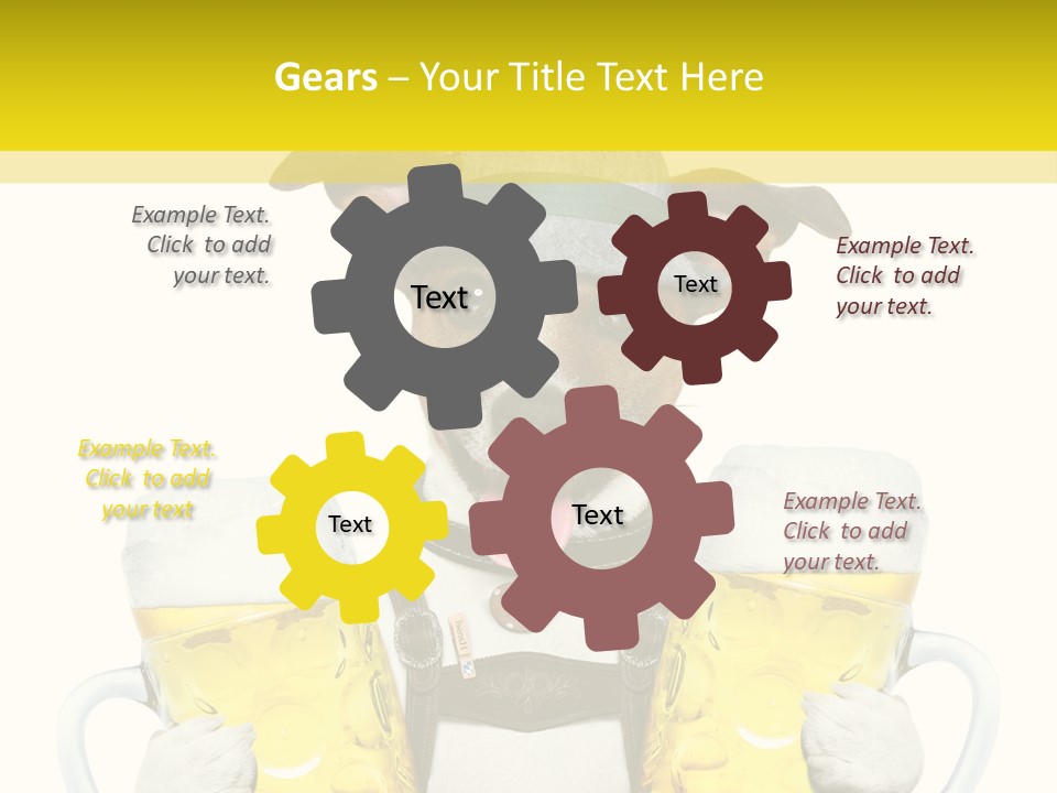 Dirndl Cheers Octoberfest PowerPoint Template