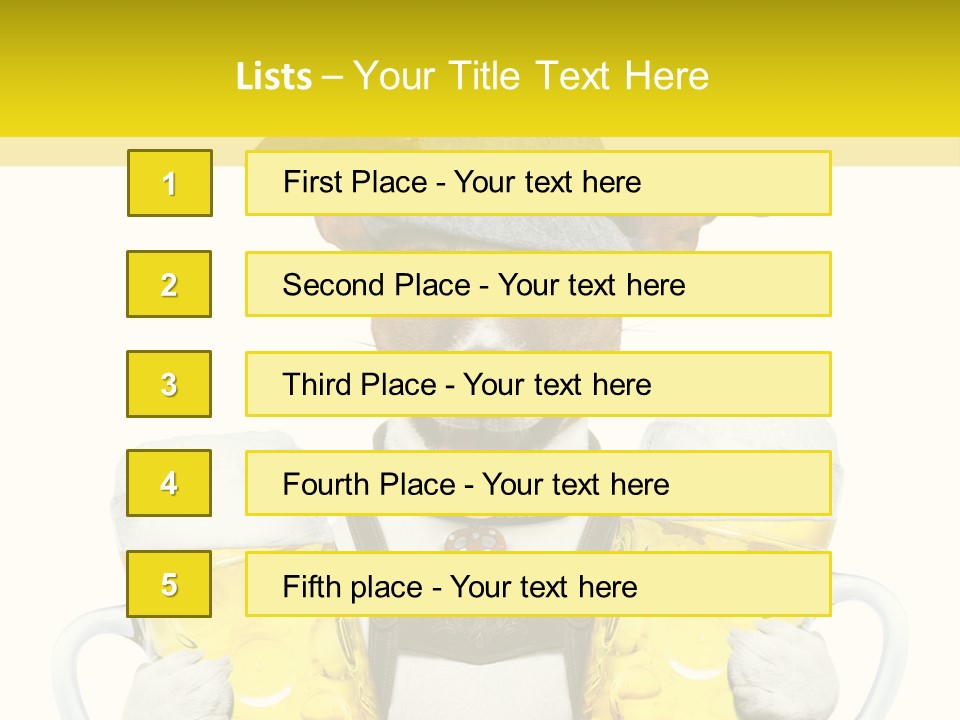 Dirndl Cheers Octoberfest PowerPoint Template