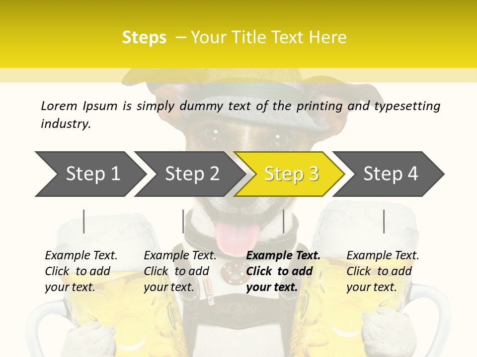 Dirndl Cheers Octoberfest PowerPoint Template