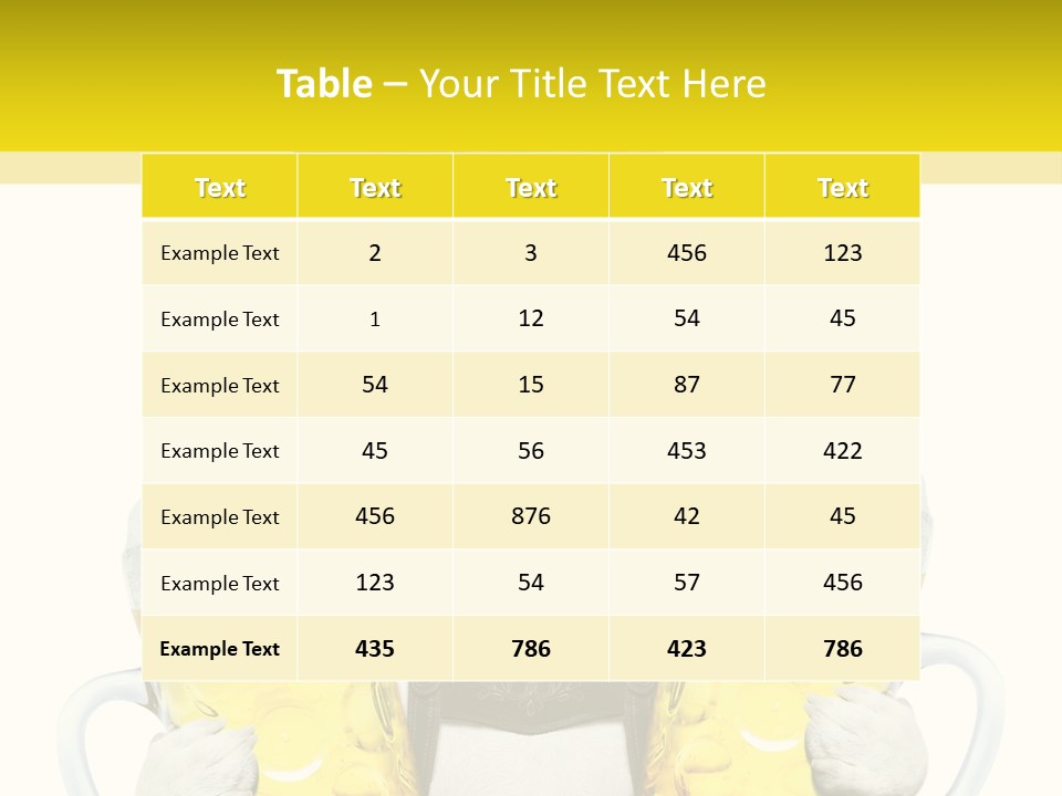 Dirndl Cheers Octoberfest PowerPoint Template