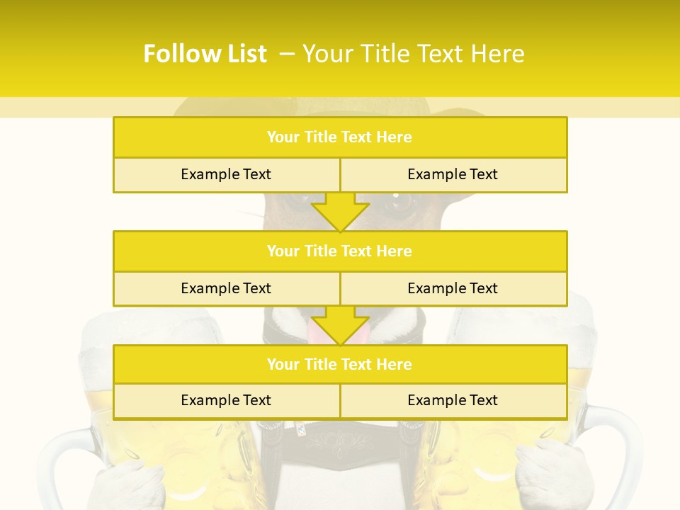 Dirndl Cheers Octoberfest PowerPoint Template