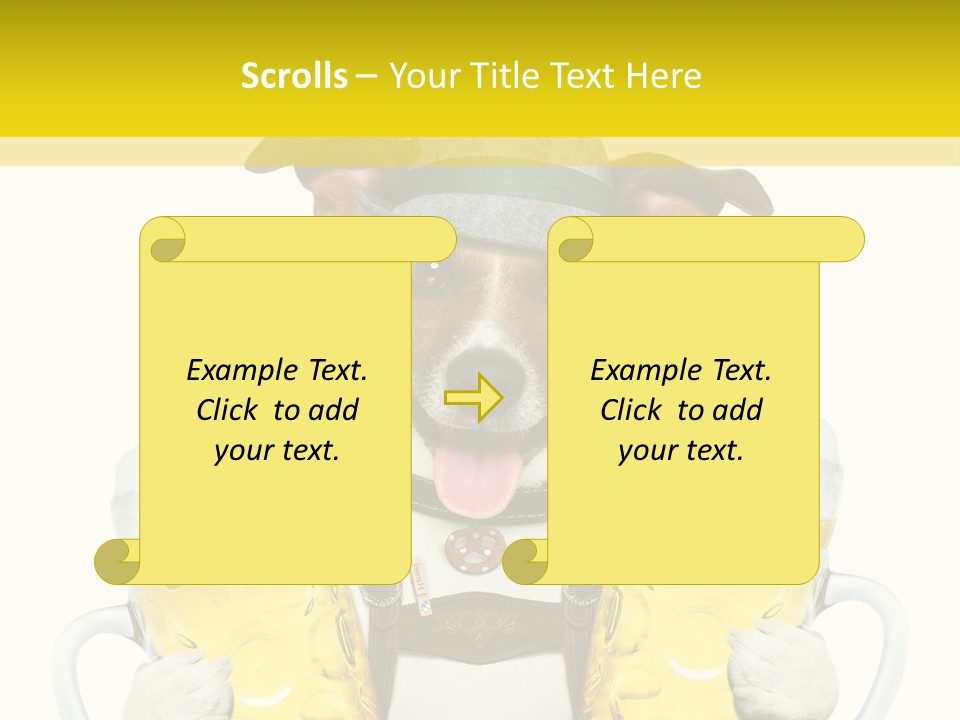 Dirndl Cheers Octoberfest PowerPoint Template