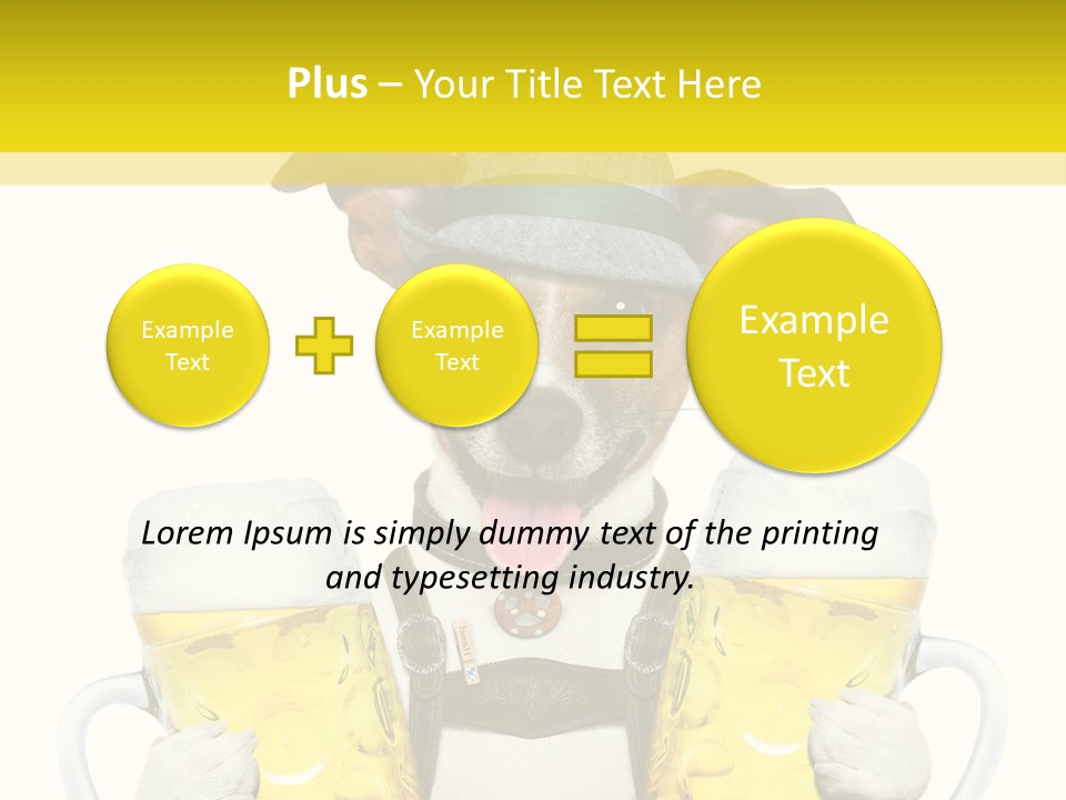 Dirndl Cheers Octoberfest PowerPoint Template