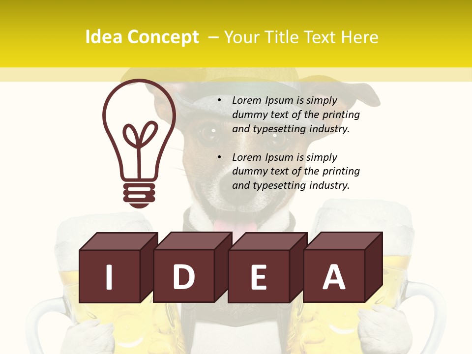 Dirndl Cheers Octoberfest PowerPoint Template