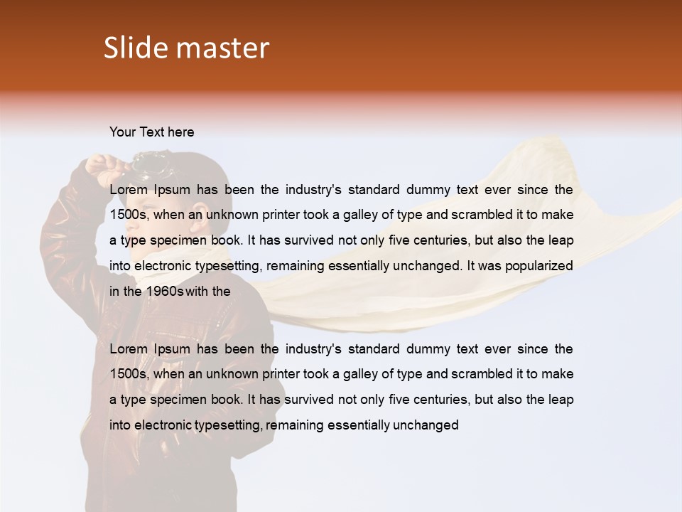Vintage Environment Blue PowerPoint Template