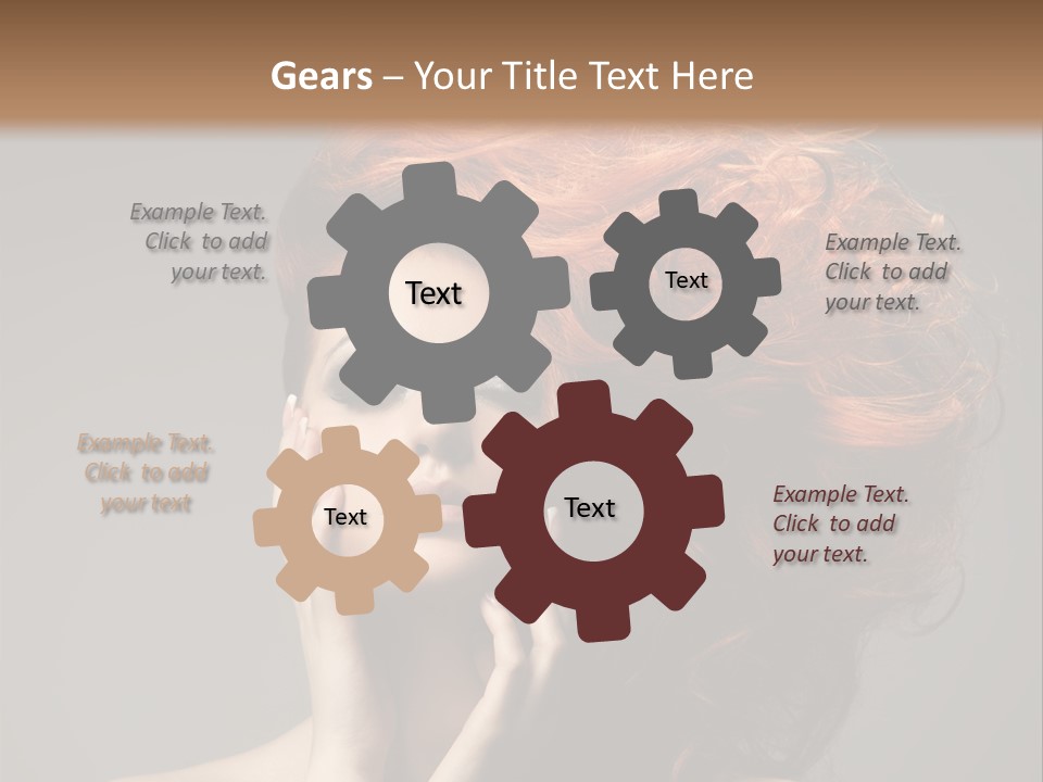 Young Red Background PowerPoint Template