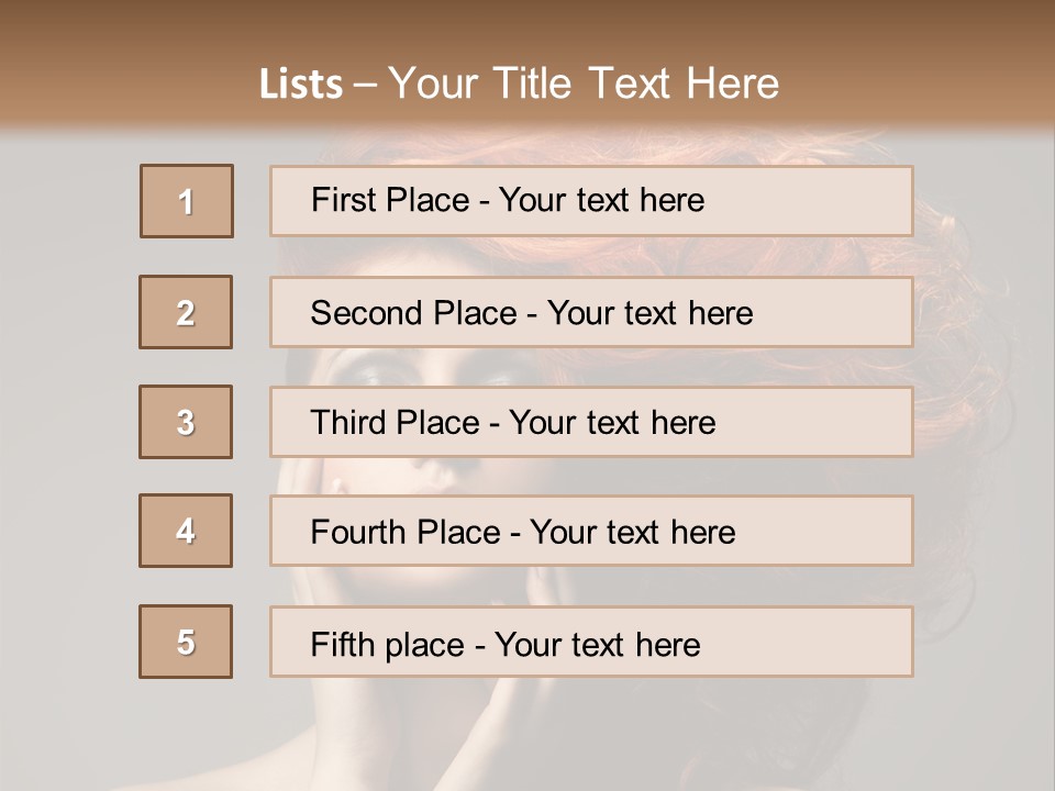 Young Red Background PowerPoint Template