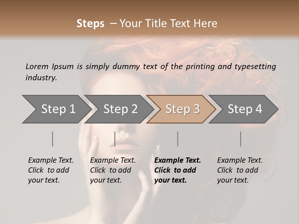 Young Red Background PowerPoint Template