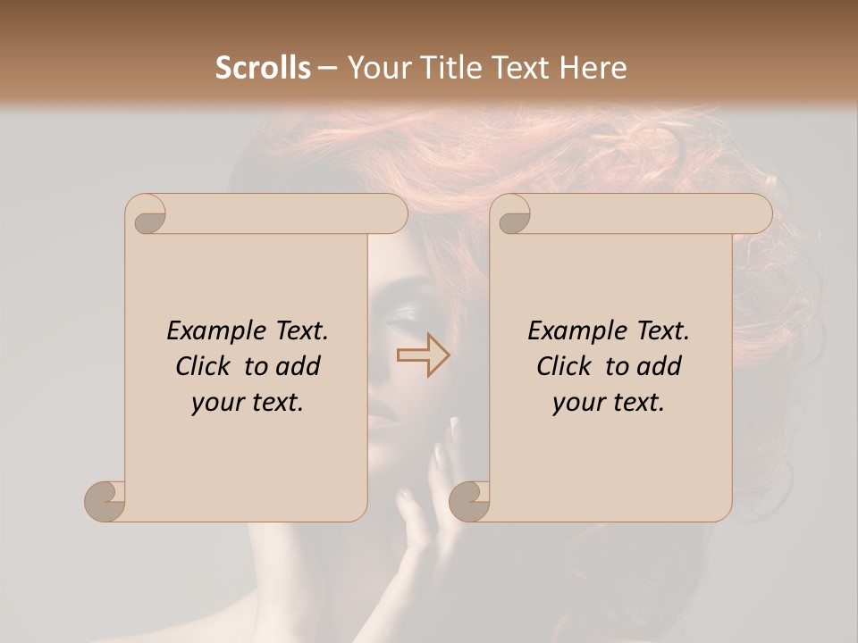 Young Red Background PowerPoint Template