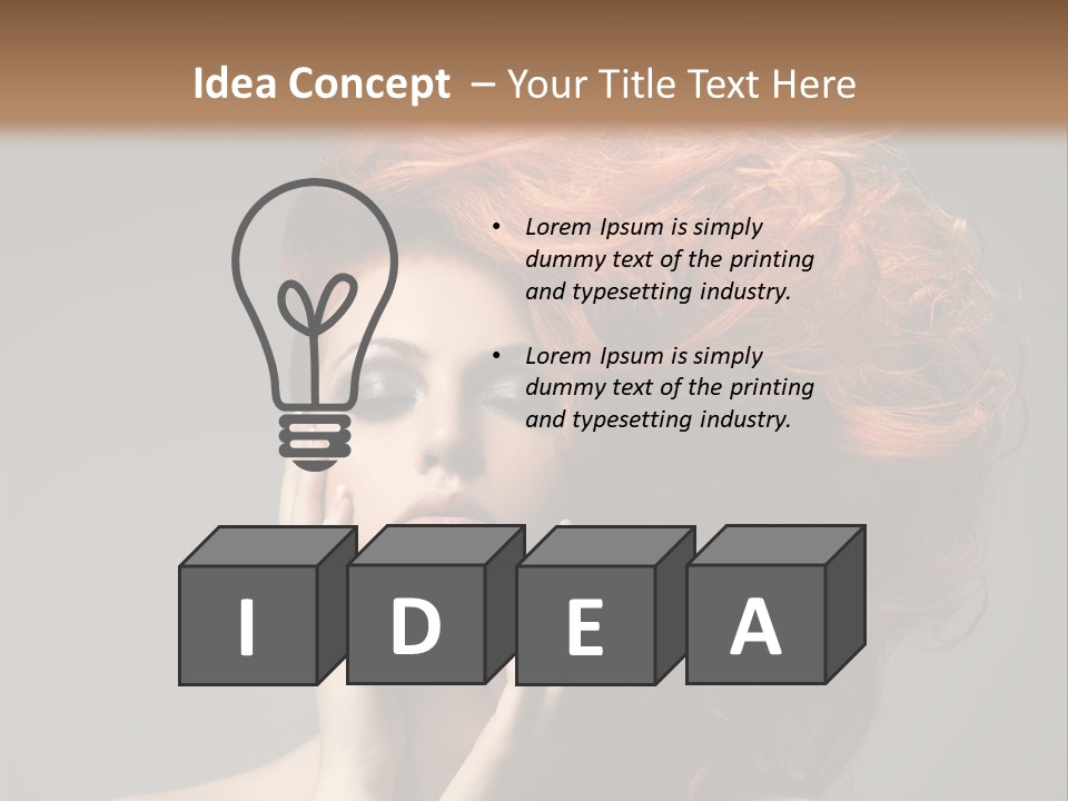 Young Red Background PowerPoint Template