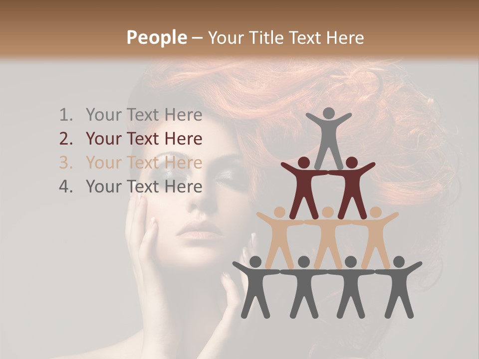 Young Red Background PowerPoint Template