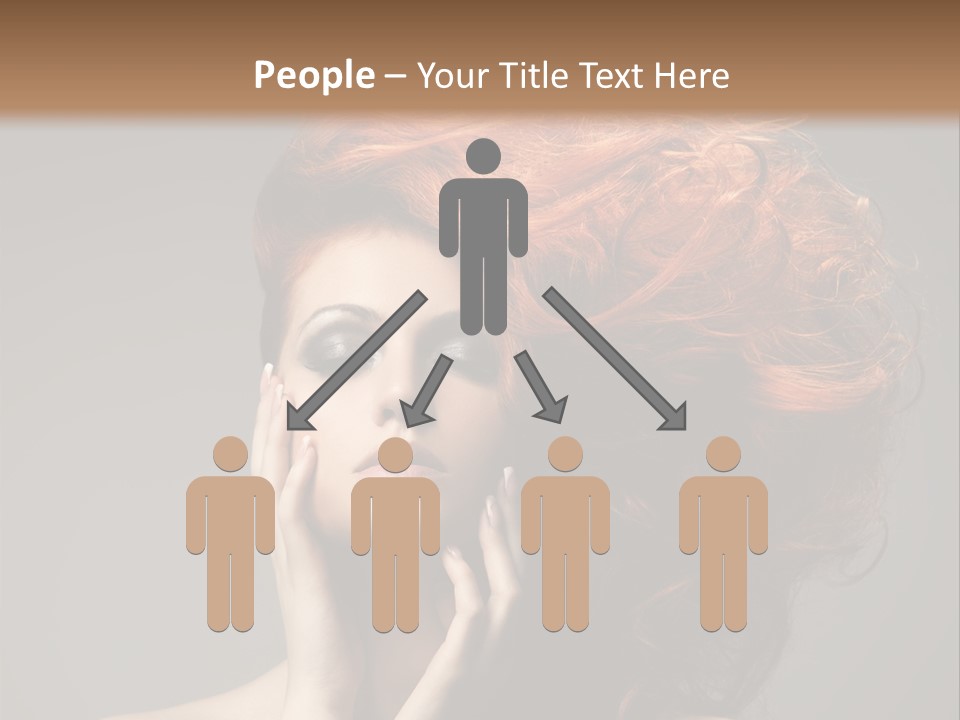 Young Red Background PowerPoint Template