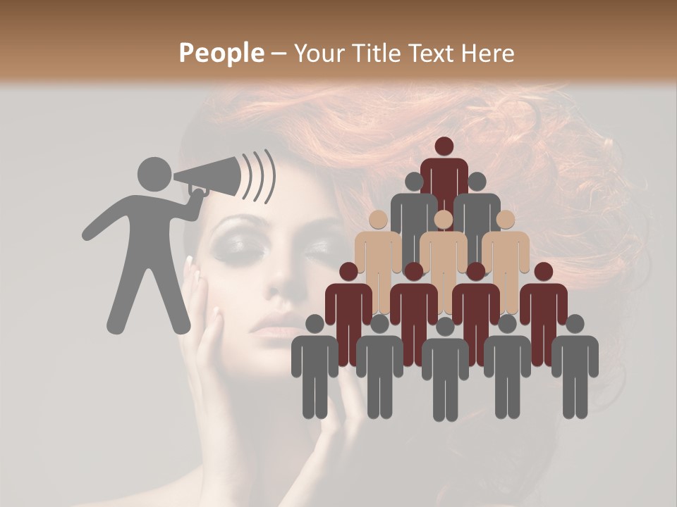 Young Red Background PowerPoint Template