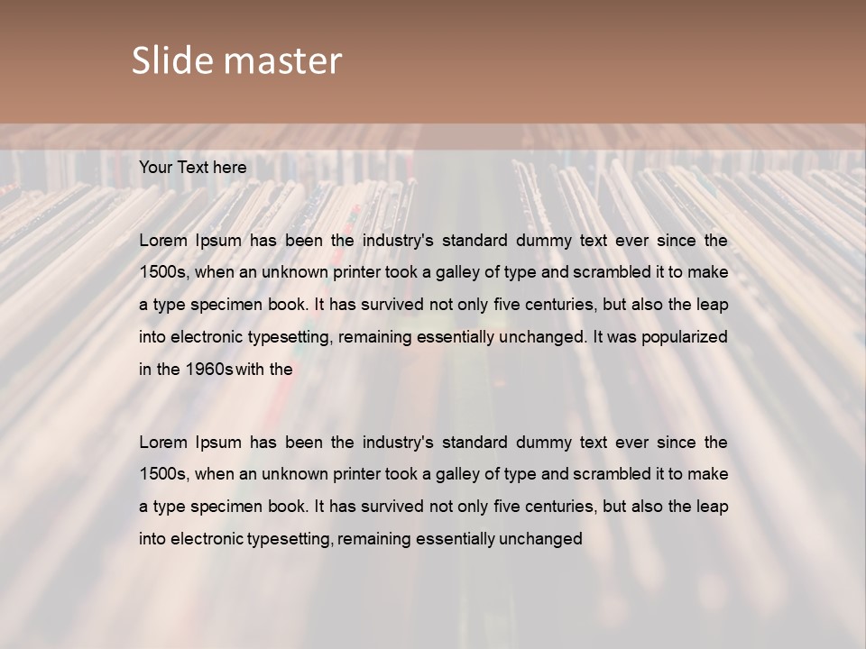 Arts Shelf Background PowerPoint Template