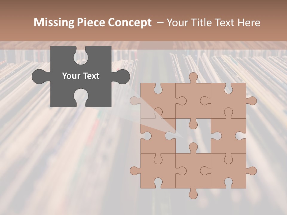 Arts Shelf Background PowerPoint Template