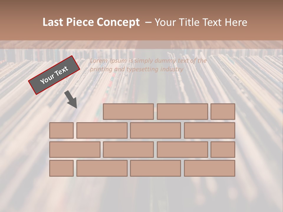 Arts Shelf Background PowerPoint Template