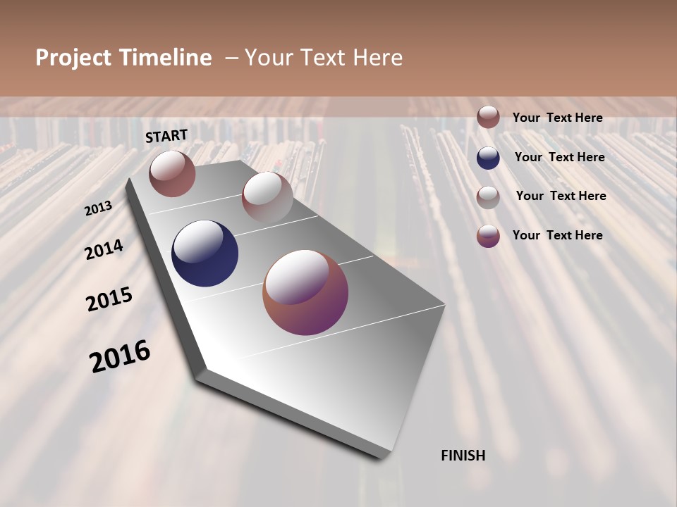 Arts Shelf Background PowerPoint Template