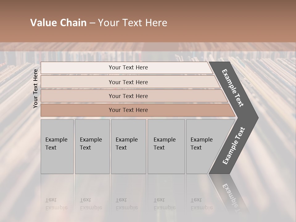 Arts Shelf Background PowerPoint Template