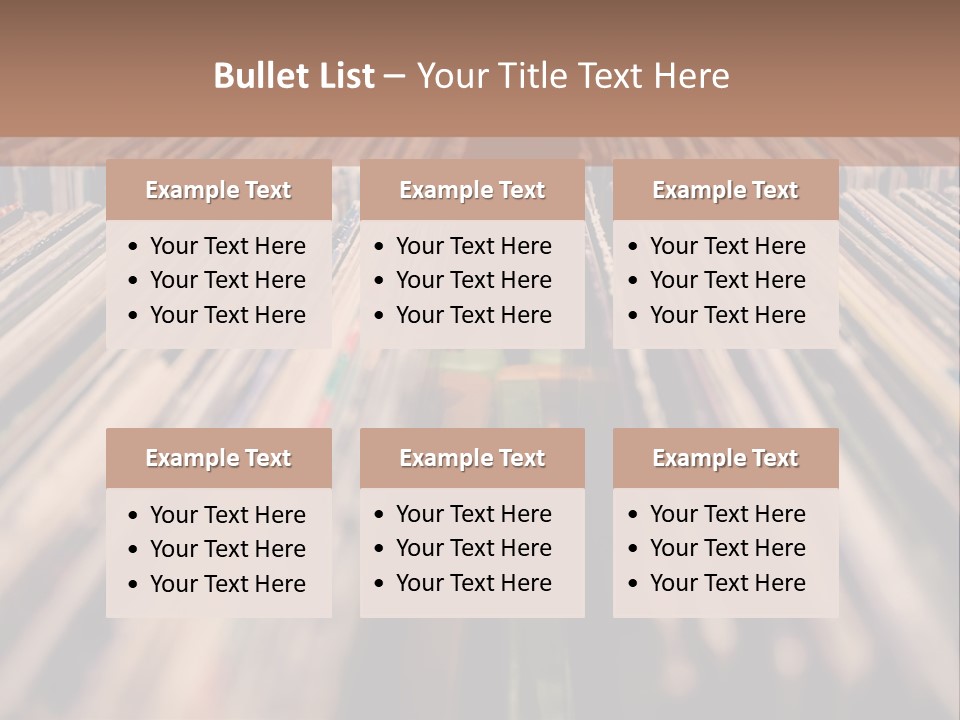 Arts Shelf Background PowerPoint Template