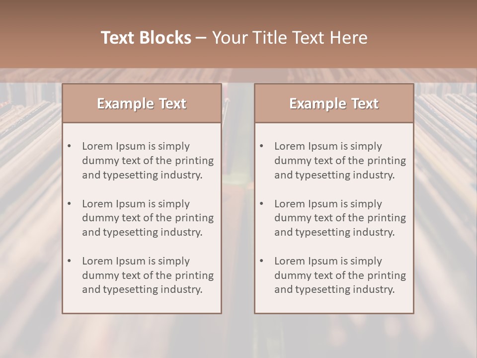 Arts Shelf Background PowerPoint Template