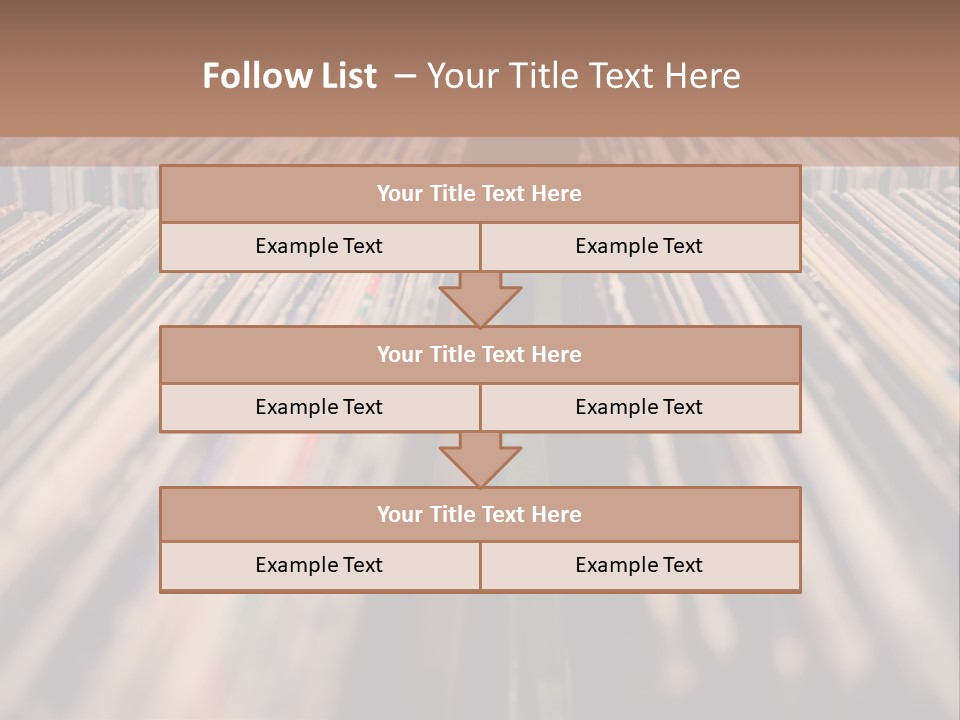 Arts Shelf Background PowerPoint Template