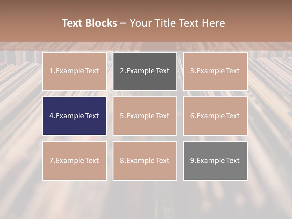 Arts Shelf Background PowerPoint Template