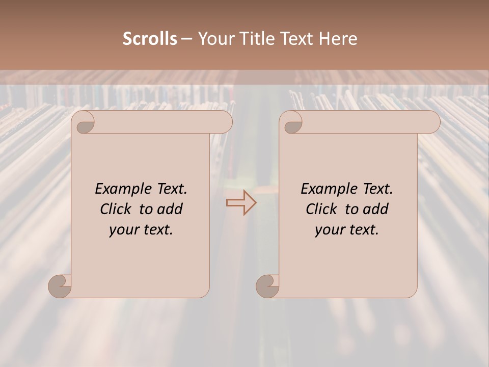 Arts Shelf Background PowerPoint Template